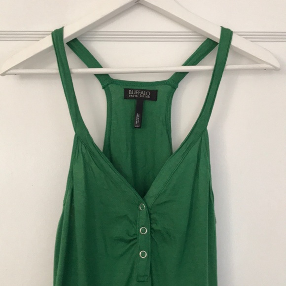 Buffalo green razor back tank top - Picture 2 of 5